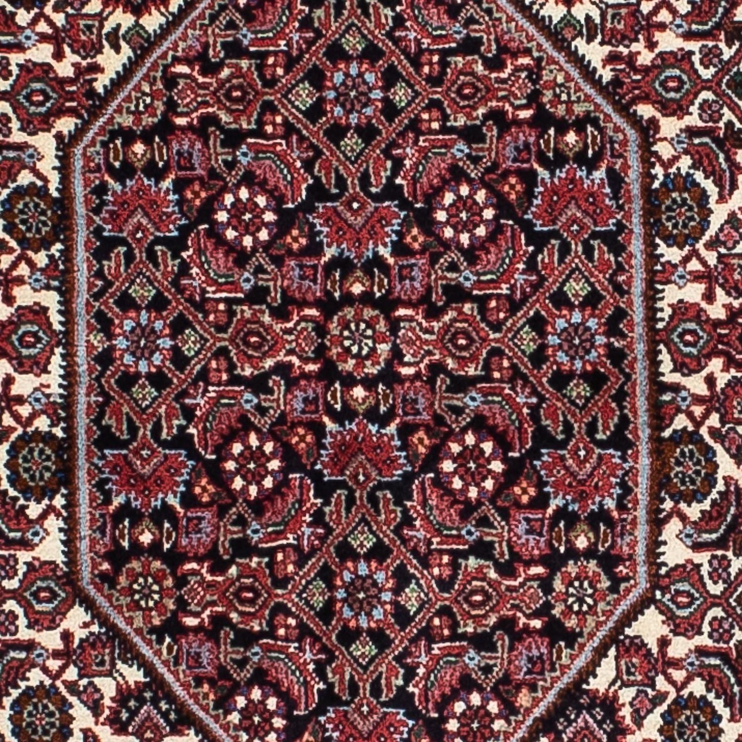 Tapis persan - Bidjar - 200 x 128 cm - bleu foncé
