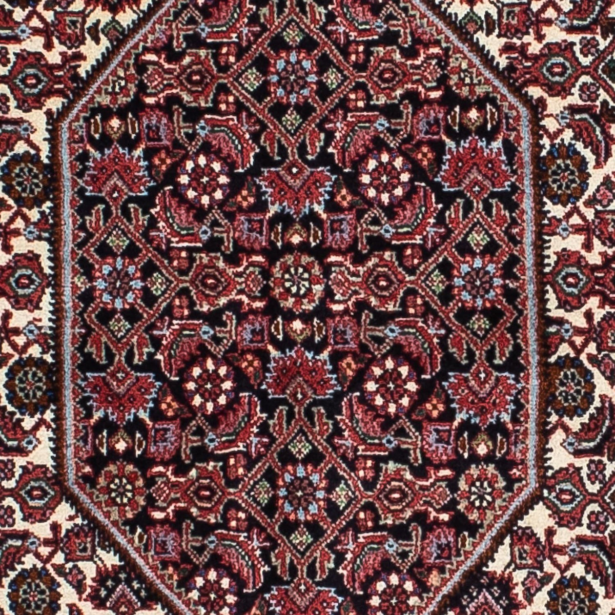 Tapis persan - Bidjar - 200 x 128 cm - bleu foncé