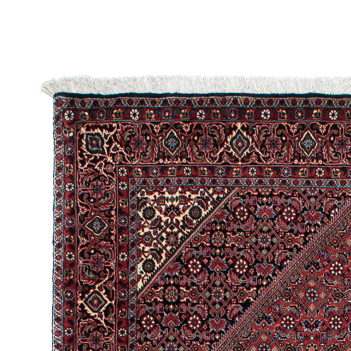 Tapis persan - Bidjar - 200 x 128 cm - bleu foncé