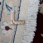 Tapis persan - Nain ronde  - 245 x 245 cm - rouge foncé