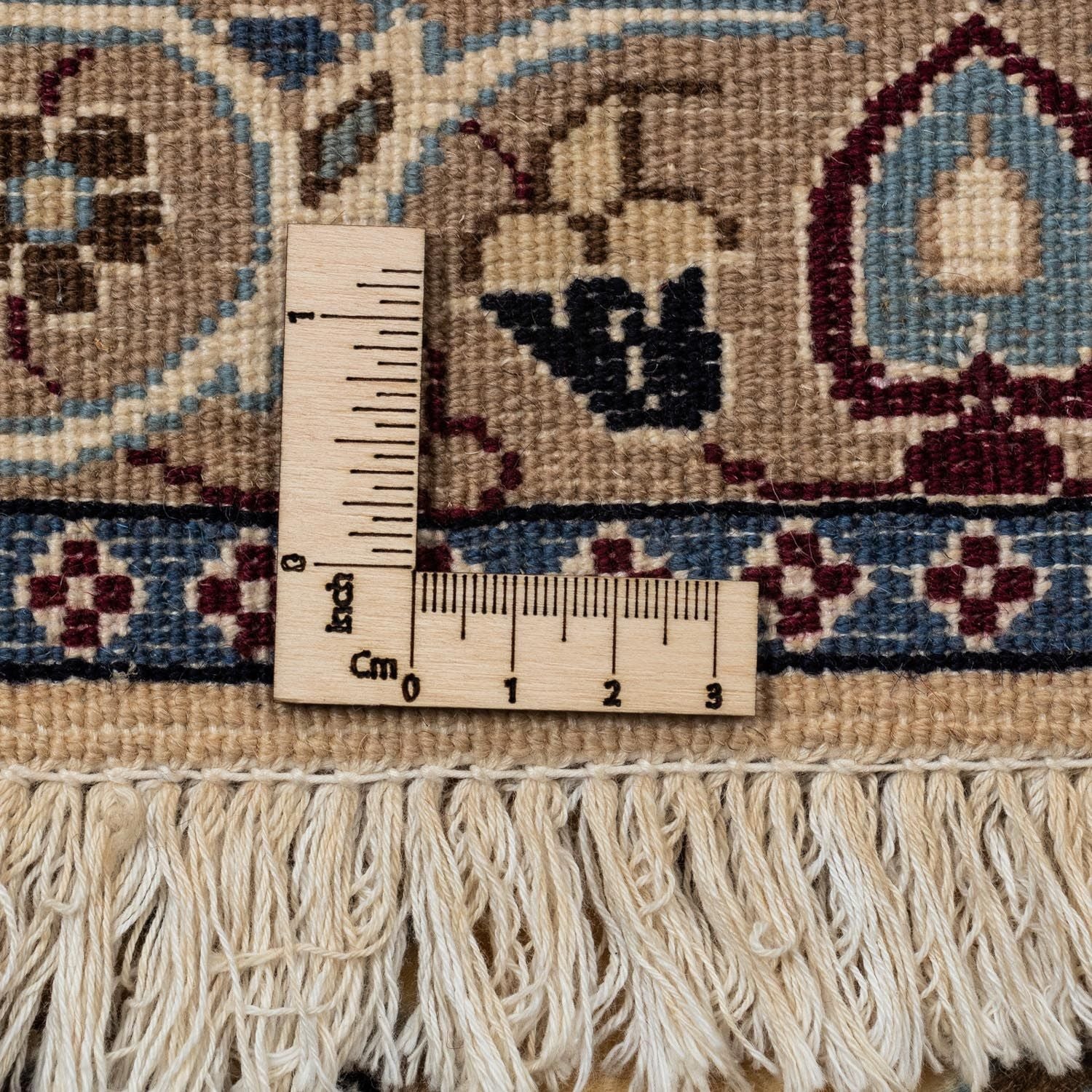 Tapis persan - Nain - Royal - 353 x 255 cm - beige foncé