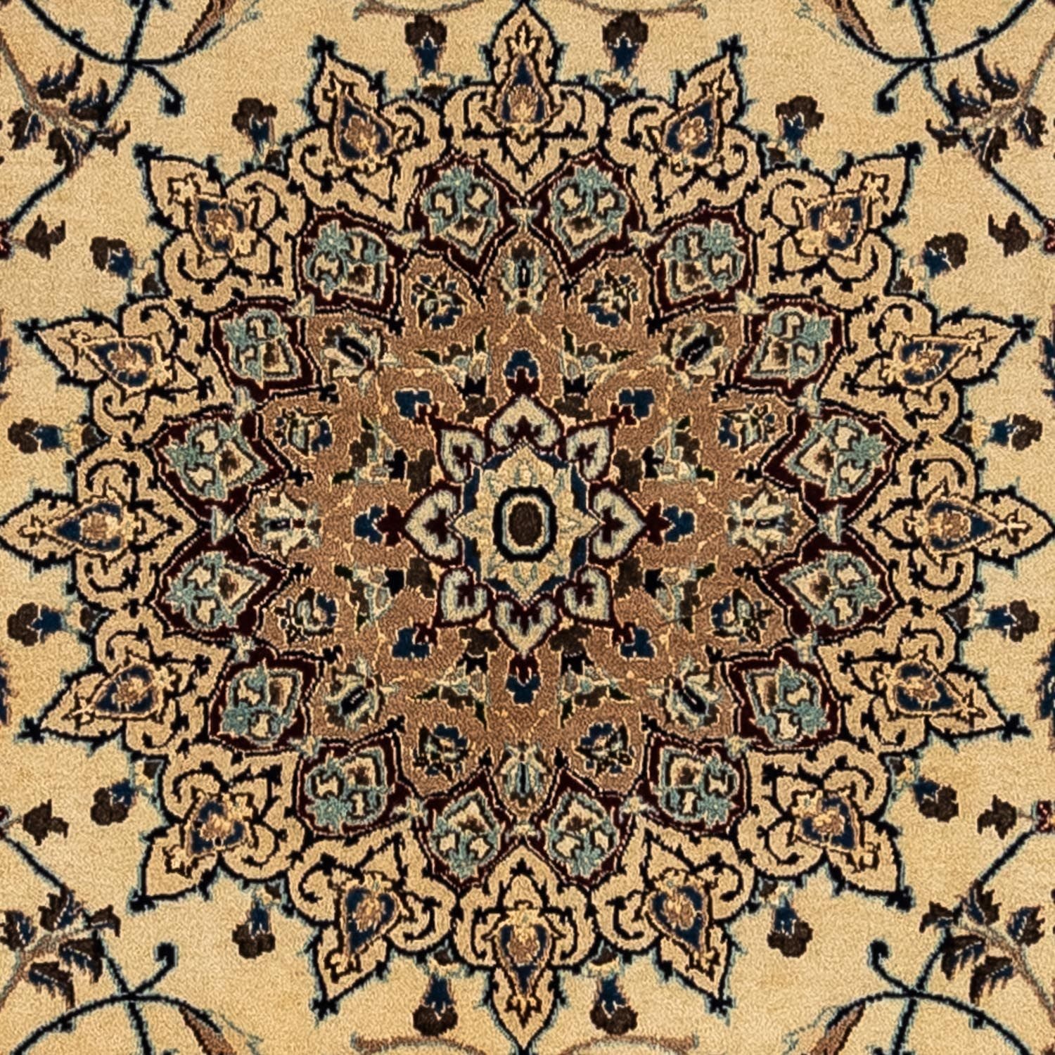 Tapis persan - Nain - Royal - 350 x 246 cm - beige foncé