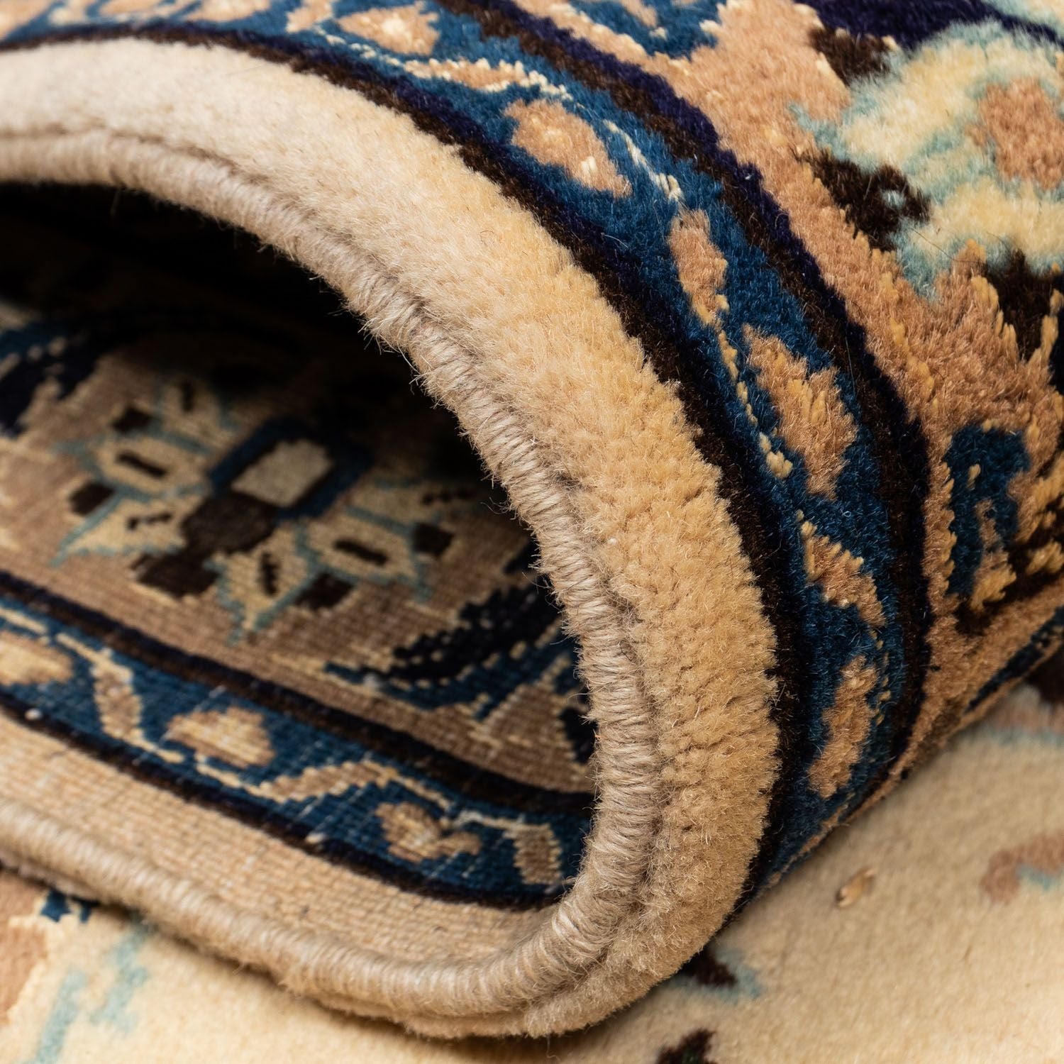 Tapis persan - Nain - Royal - 350 x 246 cm - beige foncé