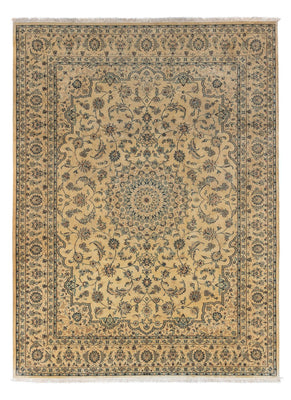Tapis persan - Nain - Royal - 344 x 250 cm - marron clair