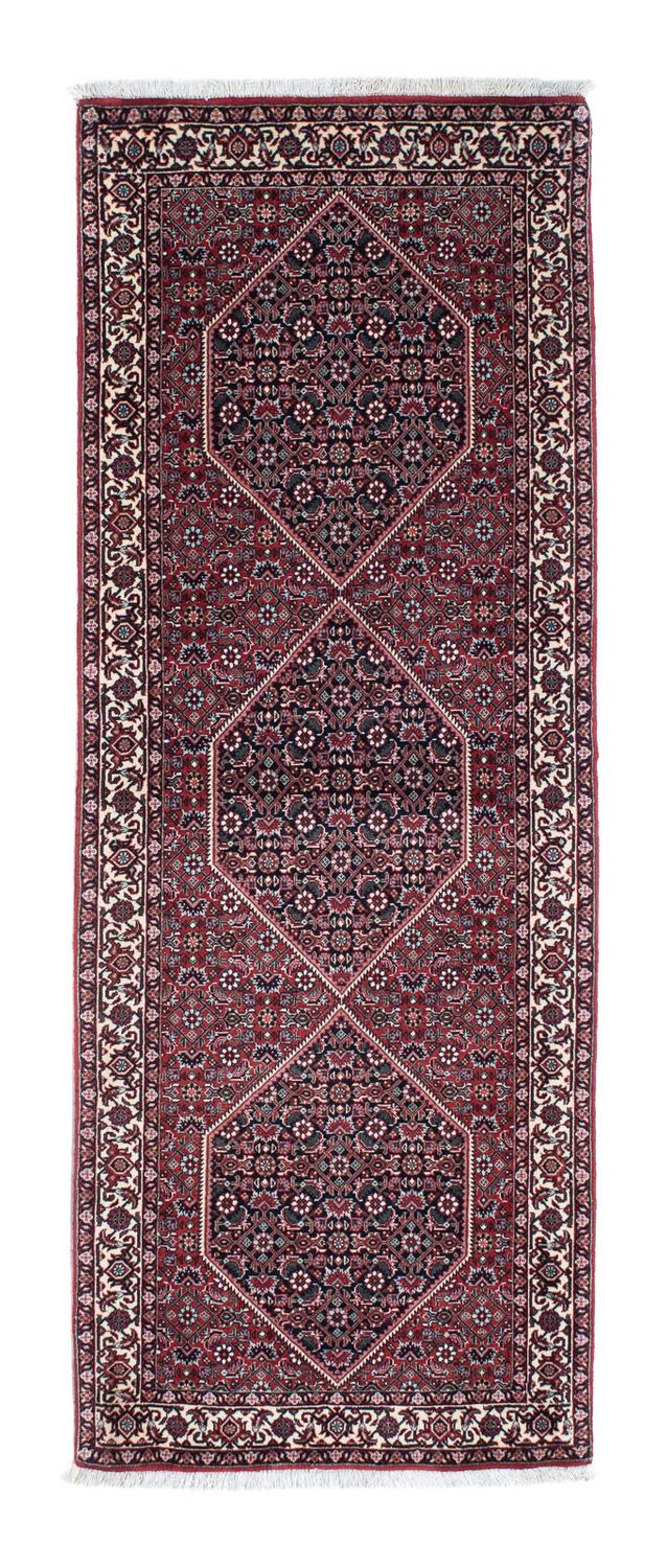 Tapis de couloir Tapis persan - Bidjar - 198 x 73 cm - rouge