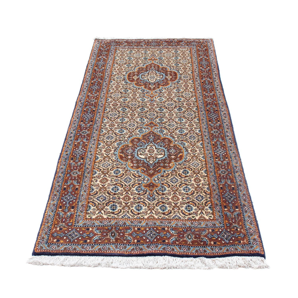 Tapis de couloir Tapis persan - Classique - 196 x 73 cm - beige