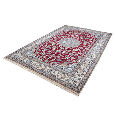 Tapis persan - Nain - 296 x 195 cm - rouge foncé
