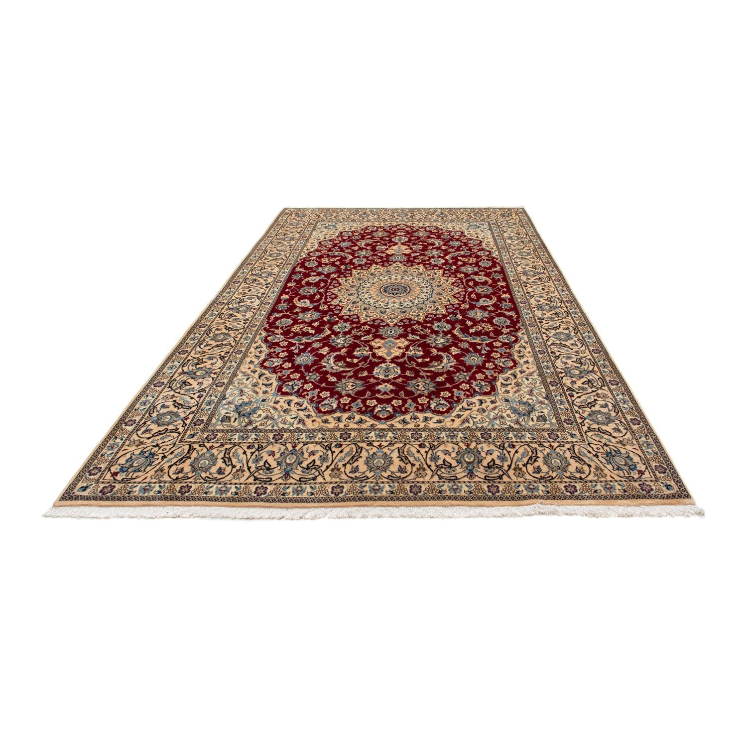 Tapis persan - Nain - Royal - 300 x 204 cm - rouge