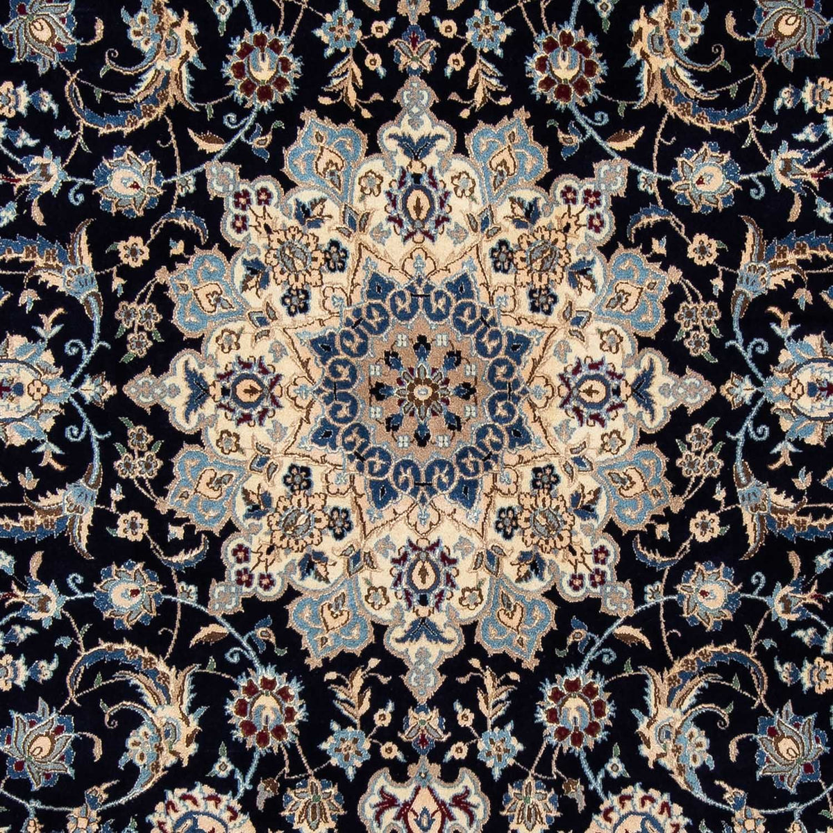 Tapis persan - Nain - Royal - 308 x 200 cm - noir