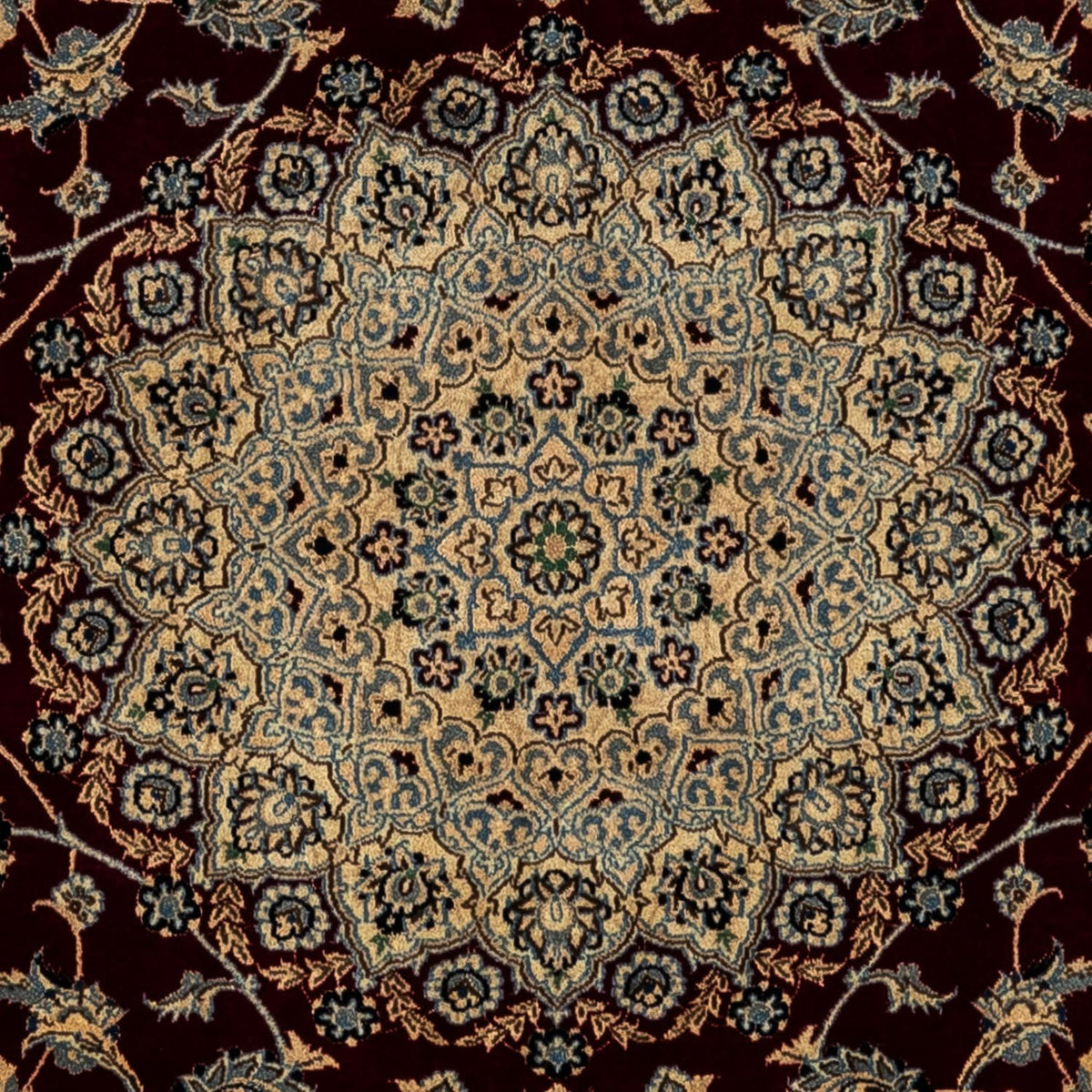 Tapis persan - Nain - Royal - 345 x 248 cm - noir