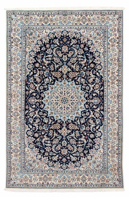 Tapis persan - Nain - Royal - 291 x 200 cm - bleu foncé