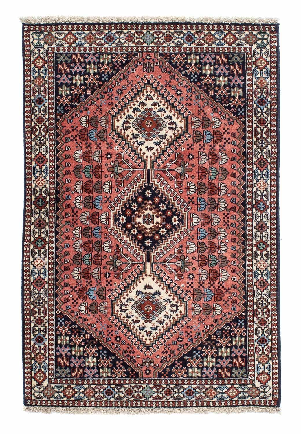 Tapis persan - Nomadic - 148 x 102 cm - rouge clair