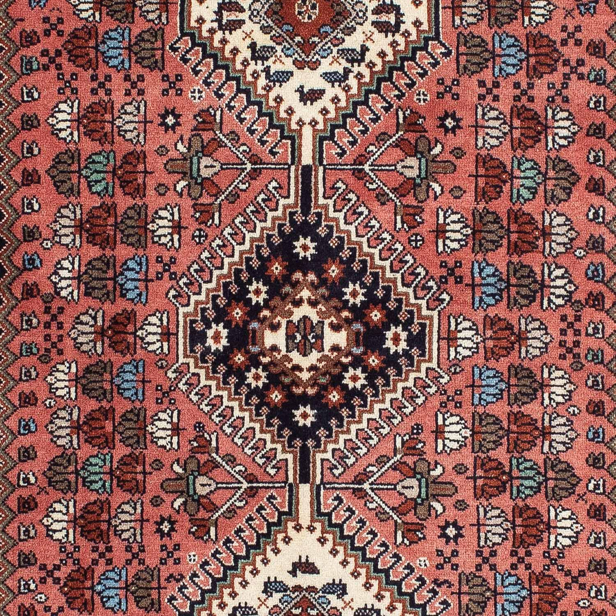 Tapis persan - Nomadic - 148 x 102 cm - rouge clair