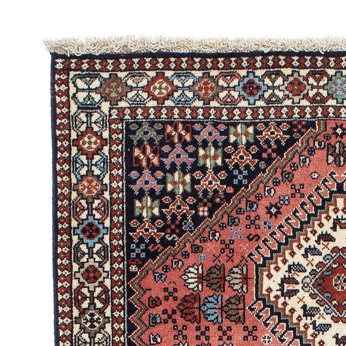 Tapis persan - Nomadic - 148 x 102 cm - rouge clair