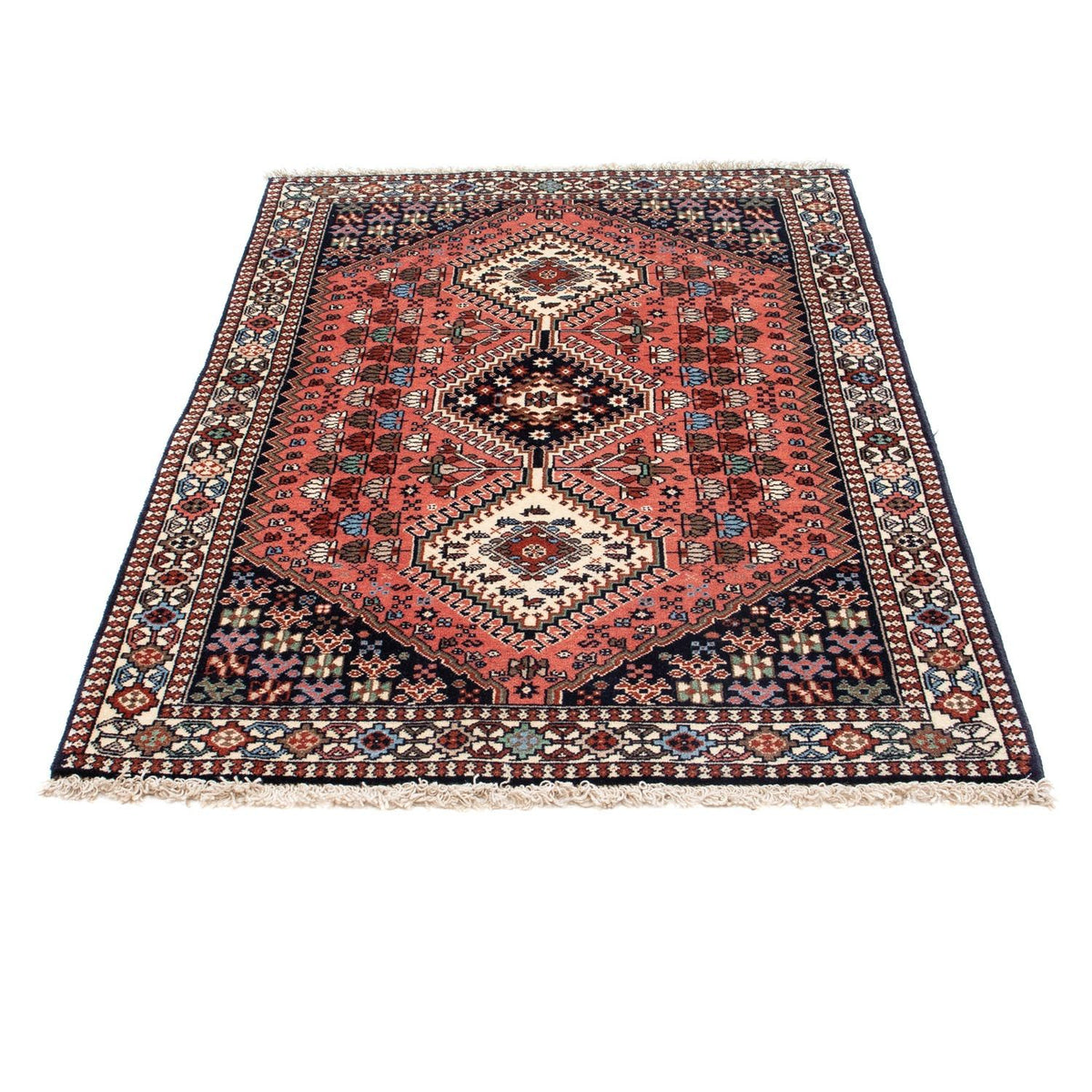 Tapis persan - Nomadic - 148 x 102 cm - rouge clair