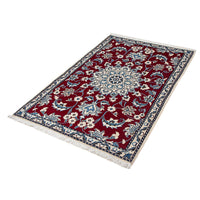 Tapis persan - Nain - 138 x 89 cm - rouge foncé