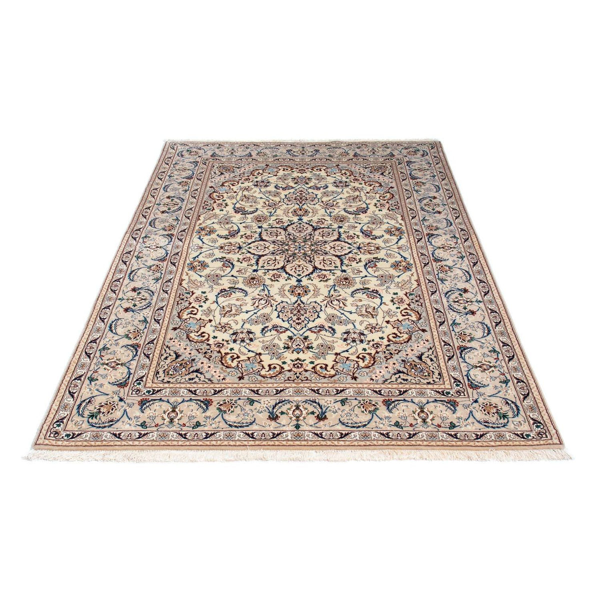 Tapis persan - Isfahan - Premium - 205 x 128 cm - beige