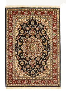Tapis persan - Ghom - 151 x 105 cm - noir