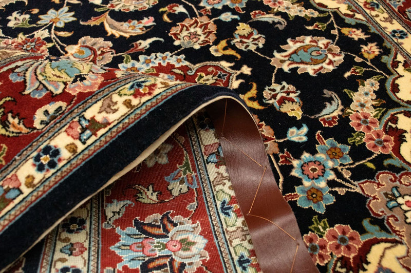 Tapis persan - Ghom - 151 x 105 cm - noir