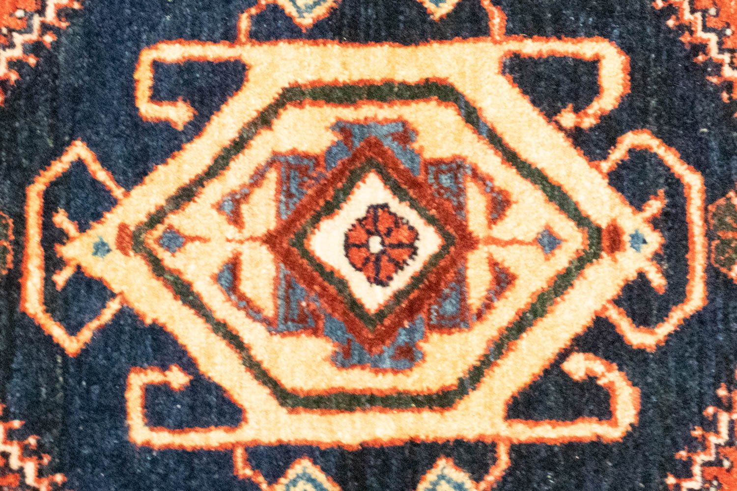Tapis de couloir Tapis persan - Nomadic - 190 x 104 cm - rouge