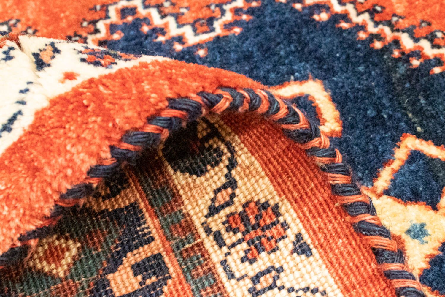 Tapis de couloir Tapis persan - Nomadic - 190 x 104 cm - rouge