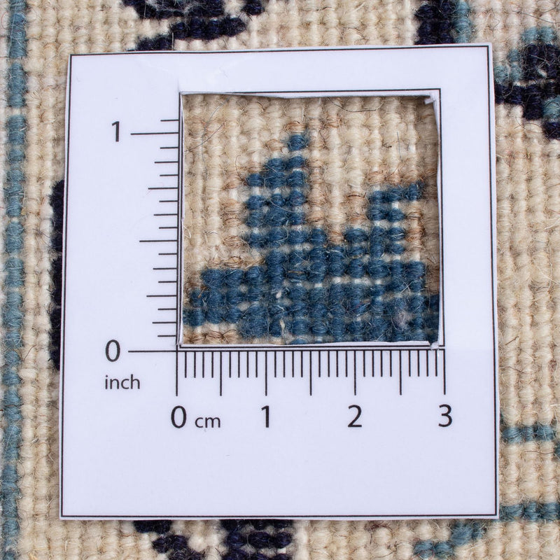 Tapis persan - Nain carré  - 196 x 195 cm - bleu foncé