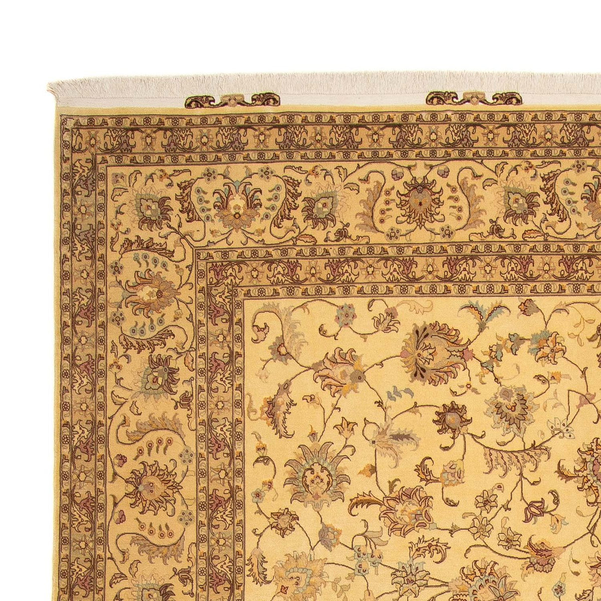 Tapis persan - Tabriz - Royal - 393 x 298 cm - marron clair
