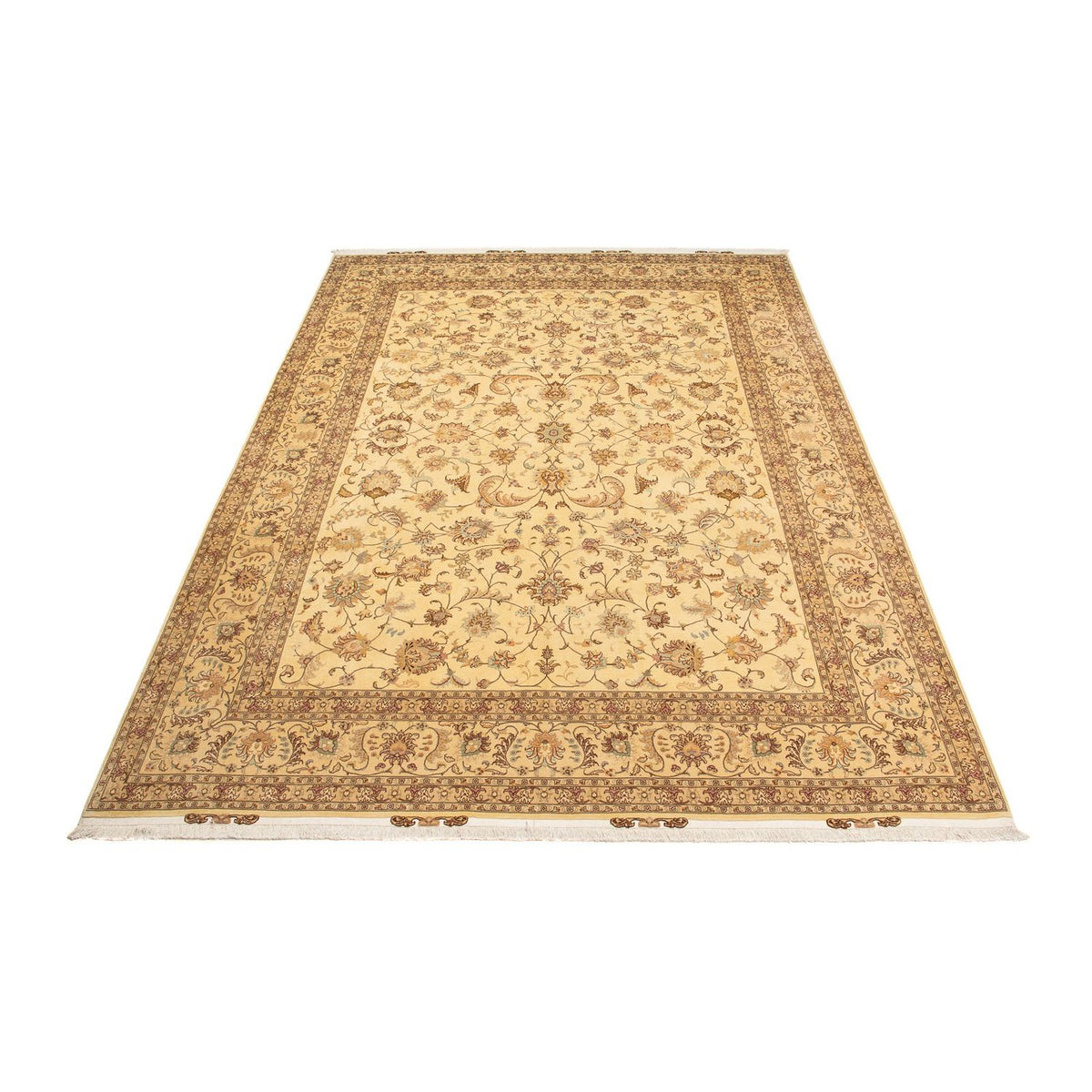 Tapis persan - Tabriz - Royal - 393 x 298 cm - marron clair