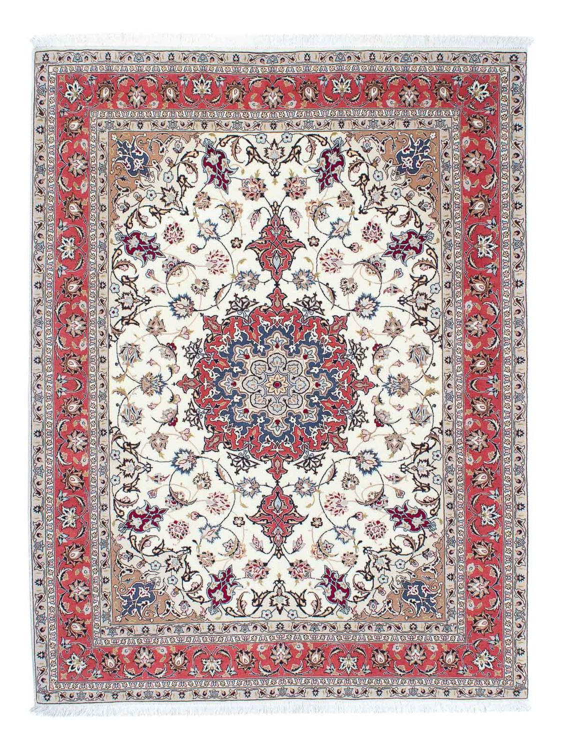 Tapis persan - Tabriz - Royal - 200 x 156 cm - beige
