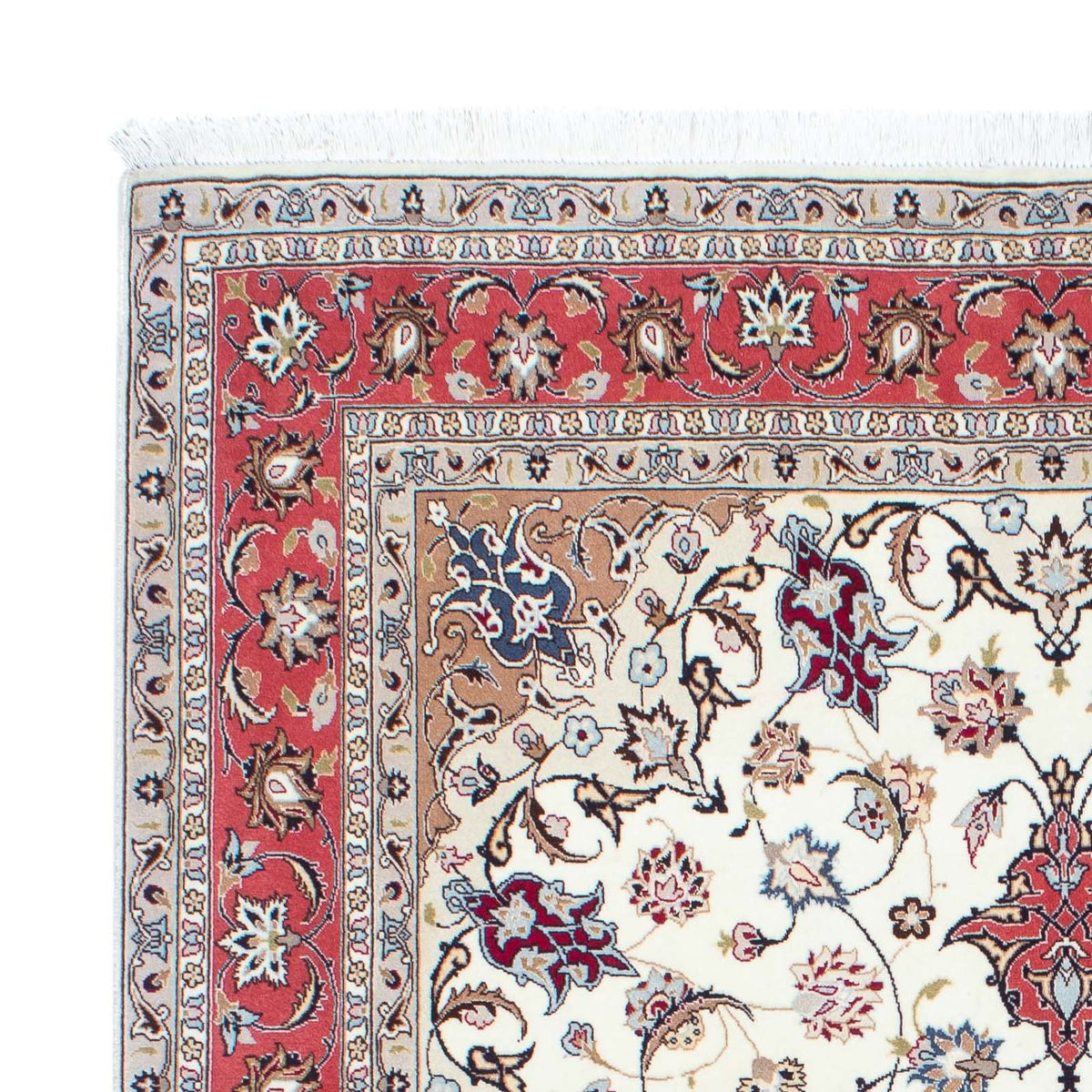 Tapis persan - Tabriz - Royal - 200 x 156 cm - beige