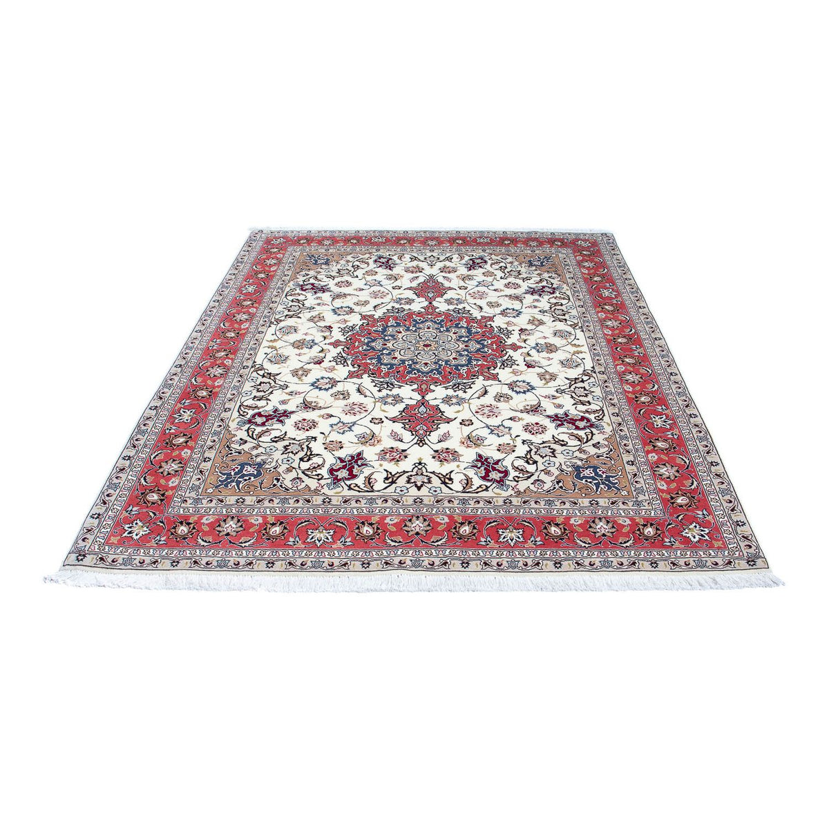 Tapis persan - Tabriz - Royal - 200 x 156 cm - beige