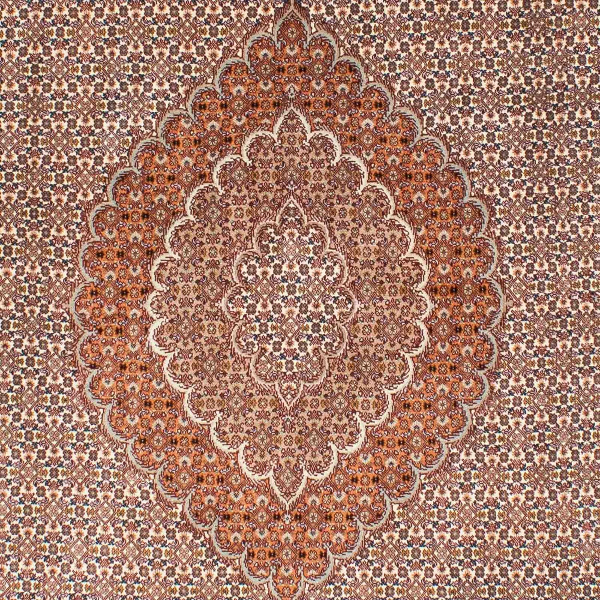 Tapis persan - Tabriz - 246 x 170 cm - marron clair