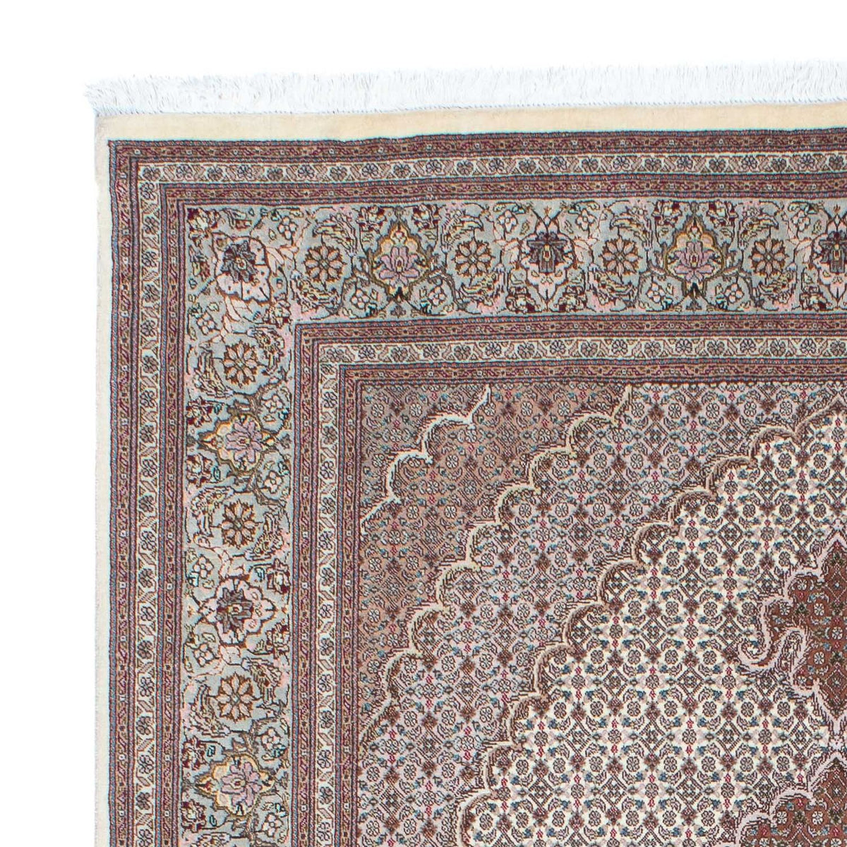 Tapis persan - Tabriz - Royal - 210 x 150 cm - marron clair