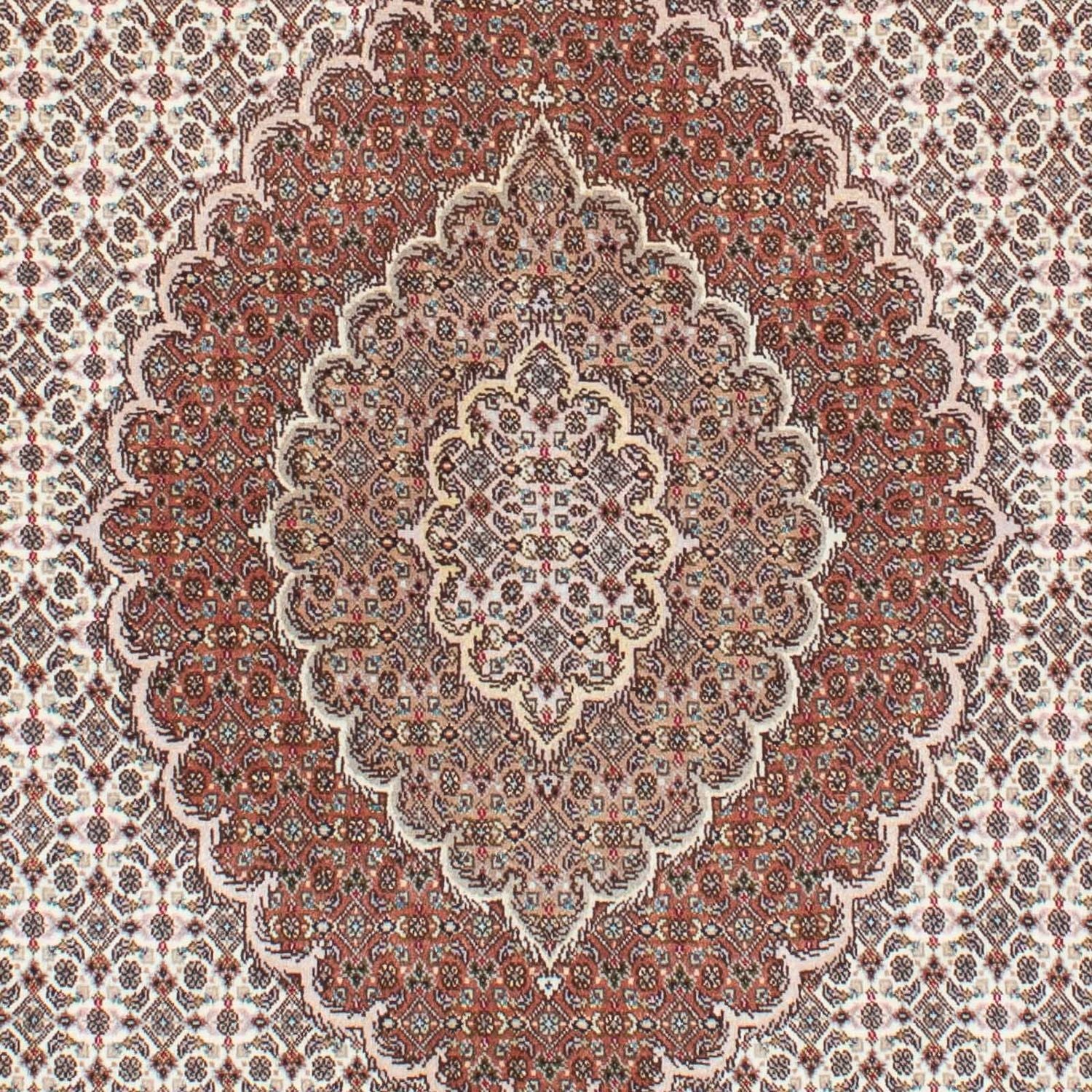 Tapis persan - Tabriz - Royal - 210 x 150 cm - marron clair