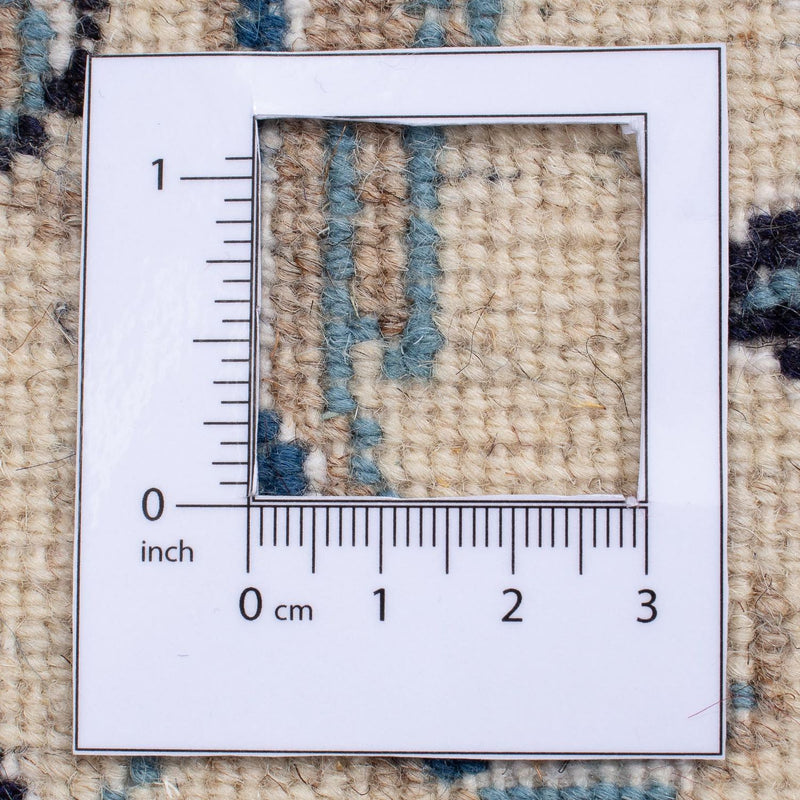 Tapis persan - Nain carré  - 196 x 194 cm - bleu foncé