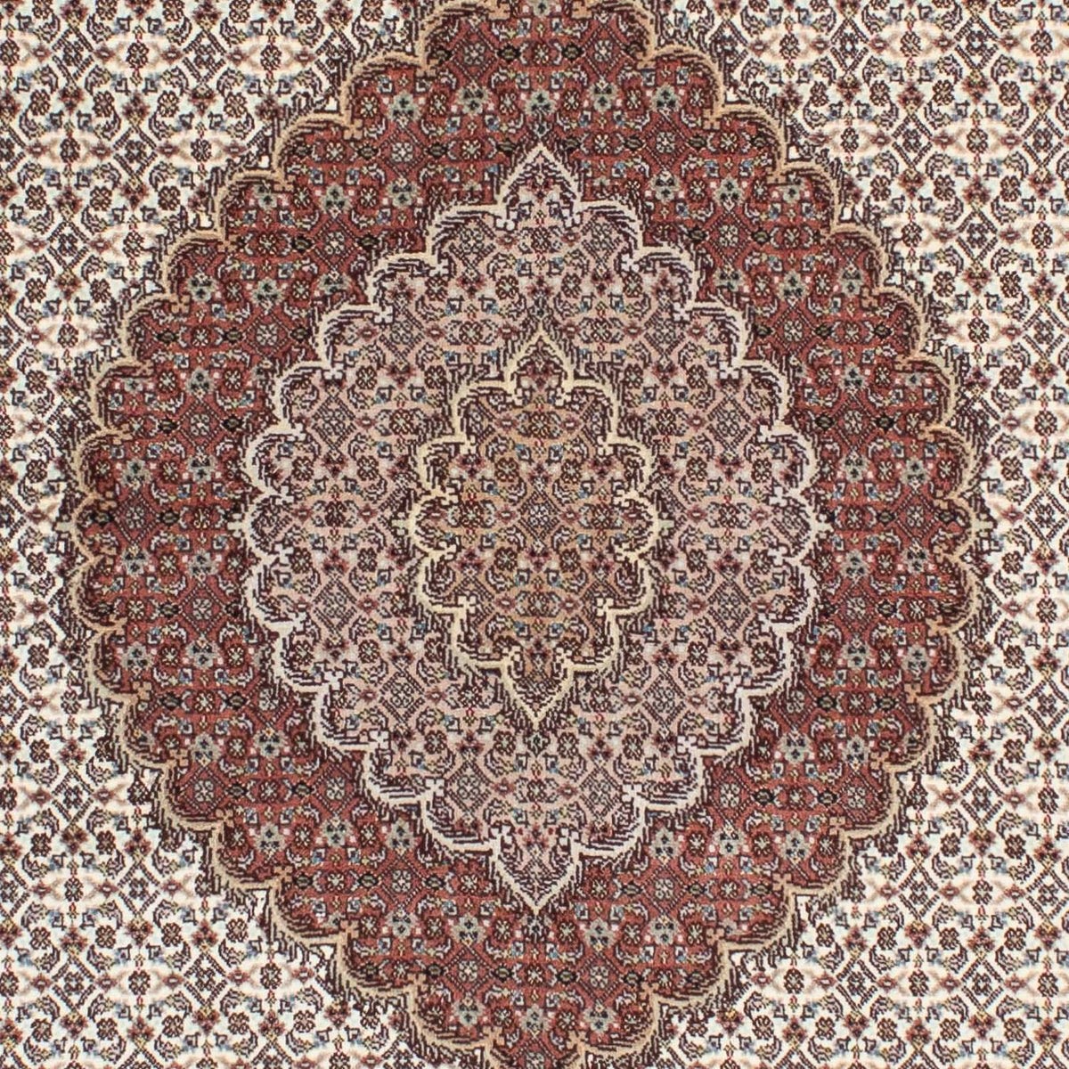 Tapis persan - Tabriz - Royal - 205 x 153 cm - marron clair