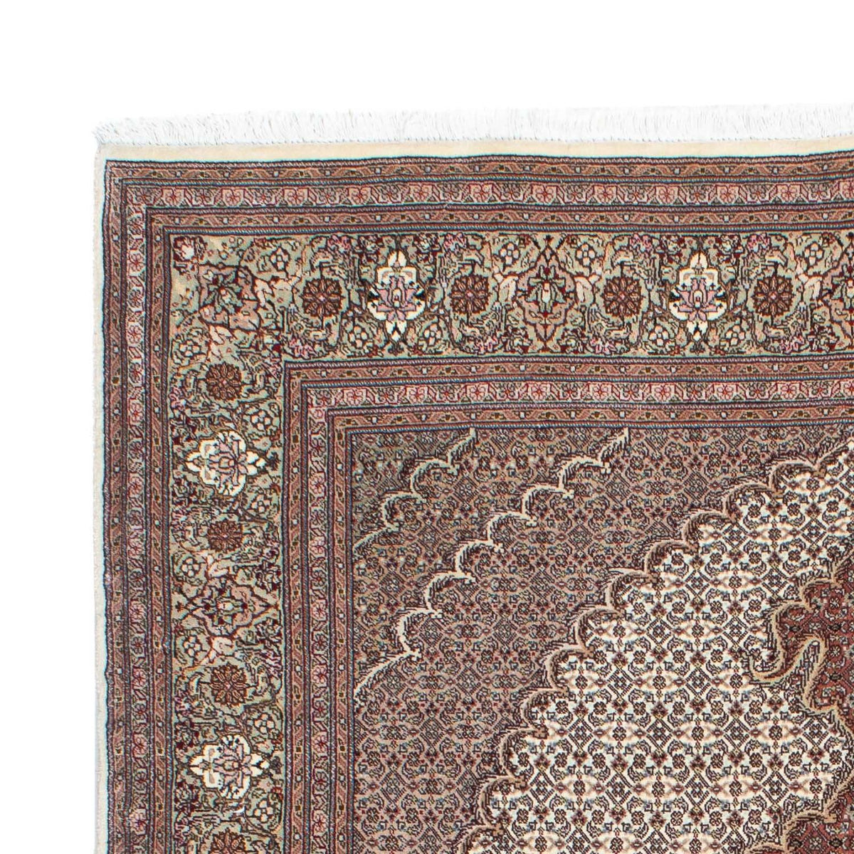 Tapis persan - Tabriz - Royal - 205 x 153 cm - marron clair