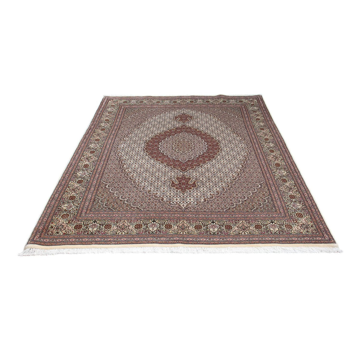Tapis persan - Tabriz - Royal - 205 x 153 cm - marron clair
