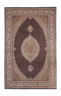 Tapis persan - Tabriz - 310 x 200 cm - bleu foncé