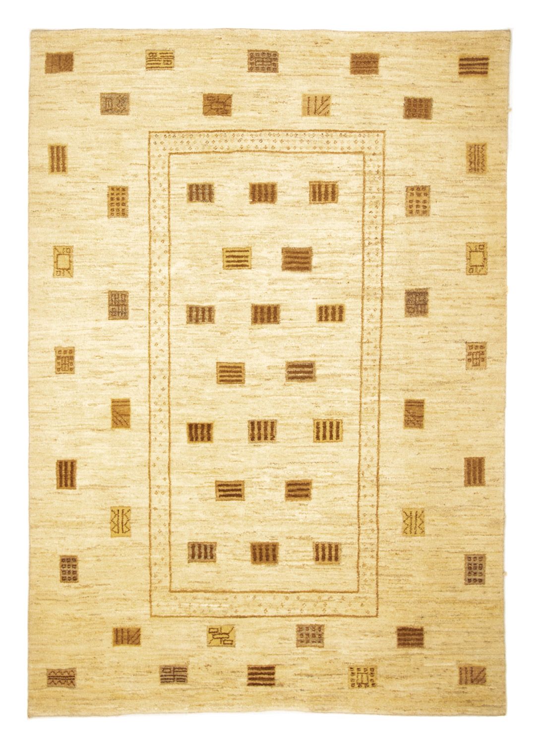 Tapis Gabbeh - Persan - 228 x 168 cm - beige
