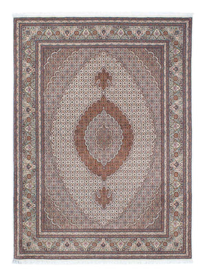 Tapis persan - Tabriz - 212 x 153 cm - marron clair