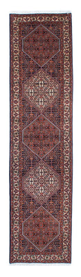 Tapis de couloir Tapis persan - Bidjar - 291 x 70 cm - bleu foncé
