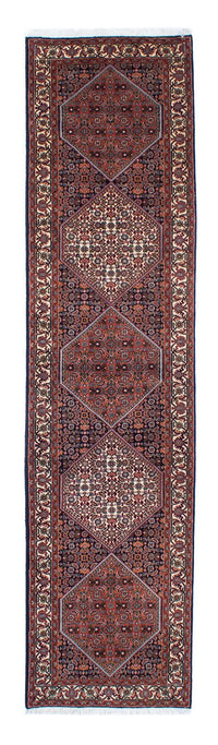 Tapis de couloir Tapis persan - Bidjar - 291 x 70 cm - bleu foncé