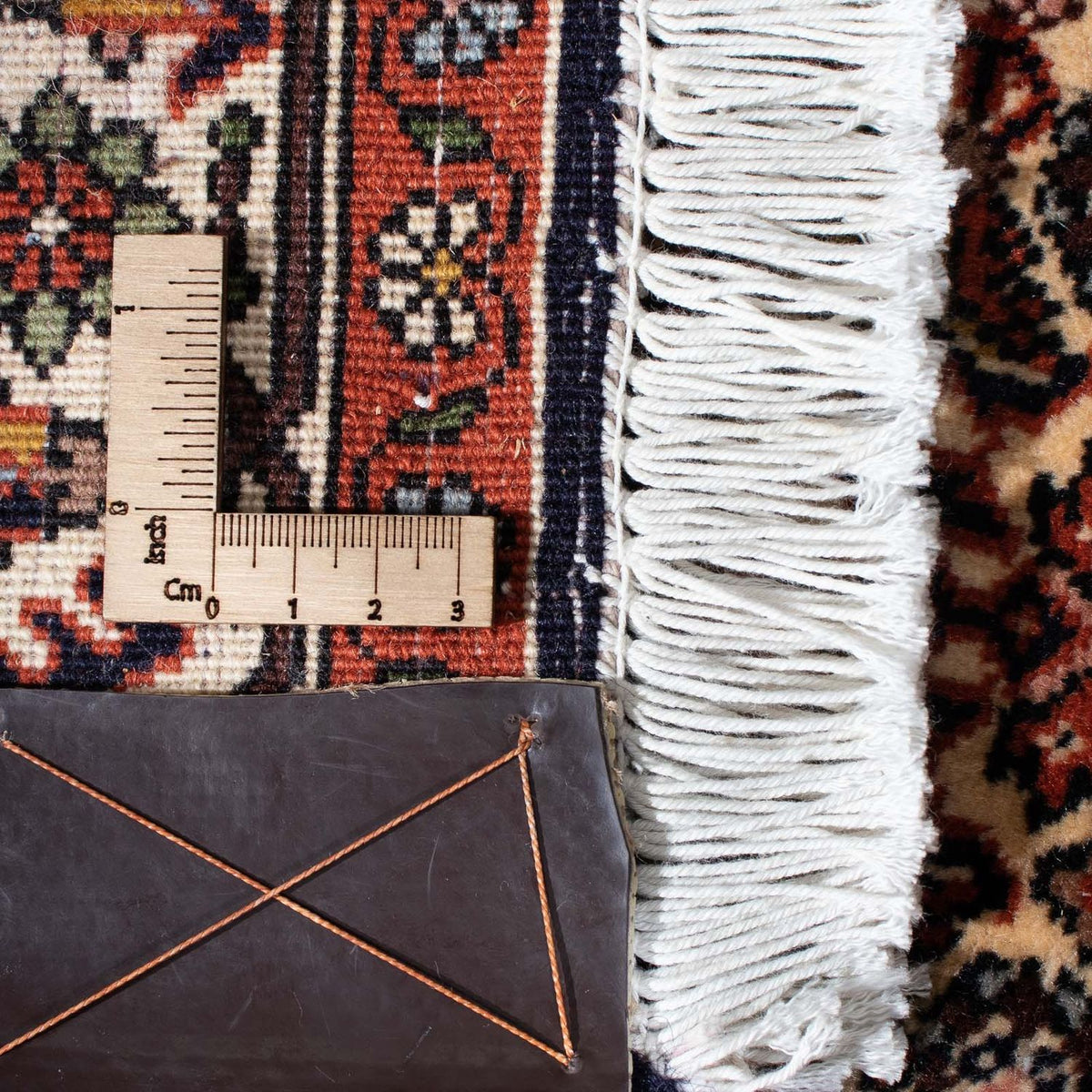 Tapis de couloir Tapis persan - Bidjar - 291 x 70 cm - bleu foncé