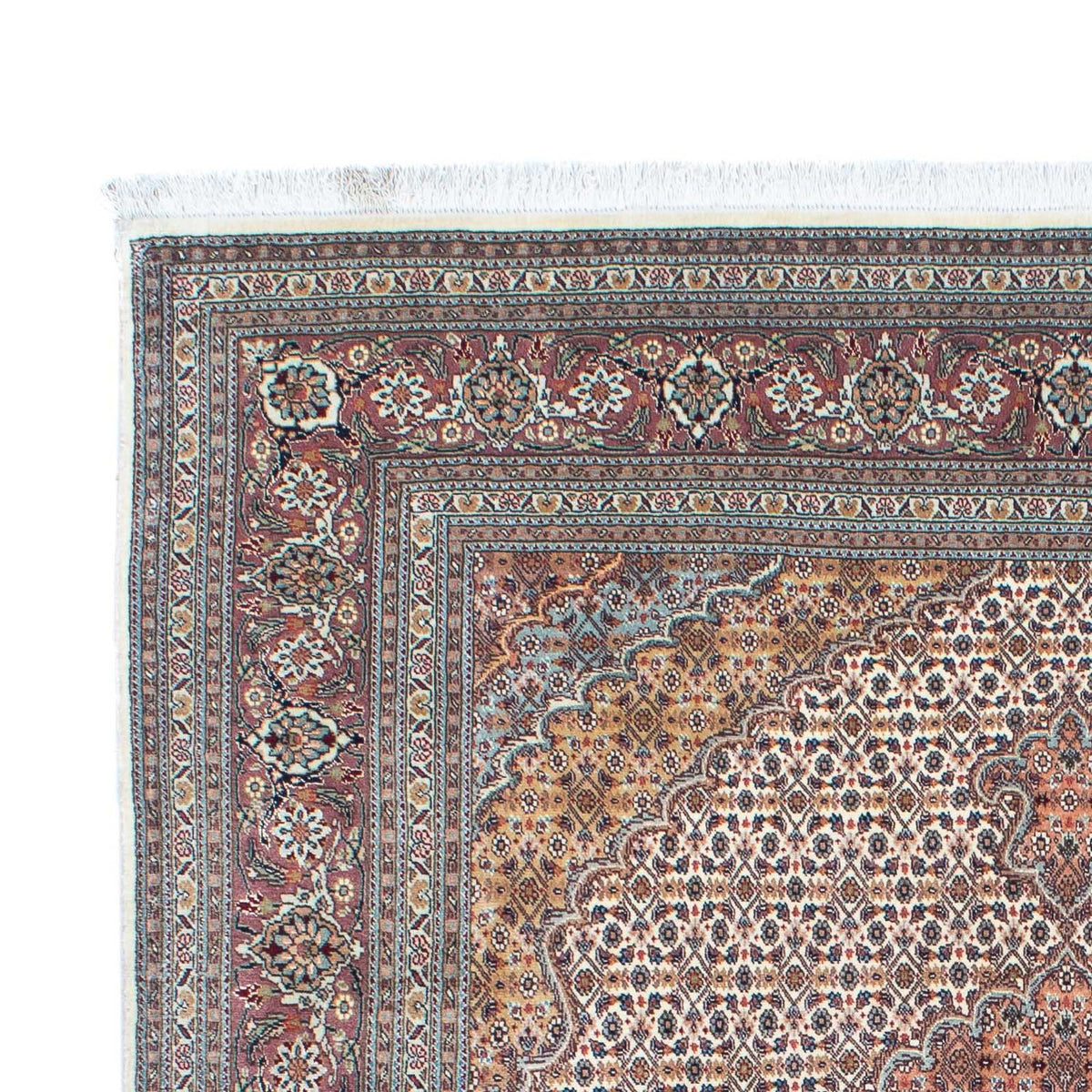 Tapis persan - Tabriz - 195 x 151 cm - marron clair