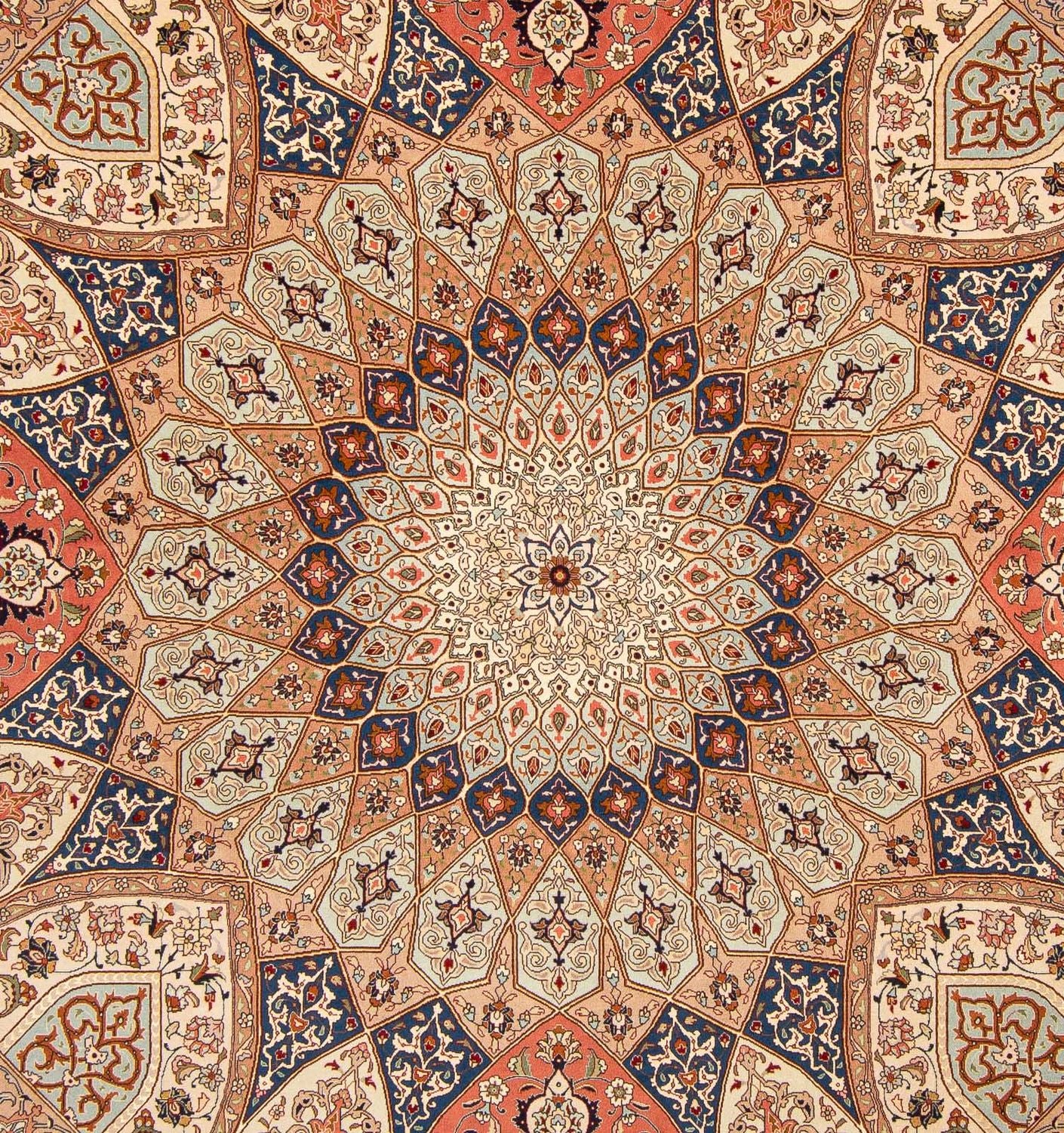 Tapis persan - Tabriz - Royal carré  - 253 x 250 cm - marron clair