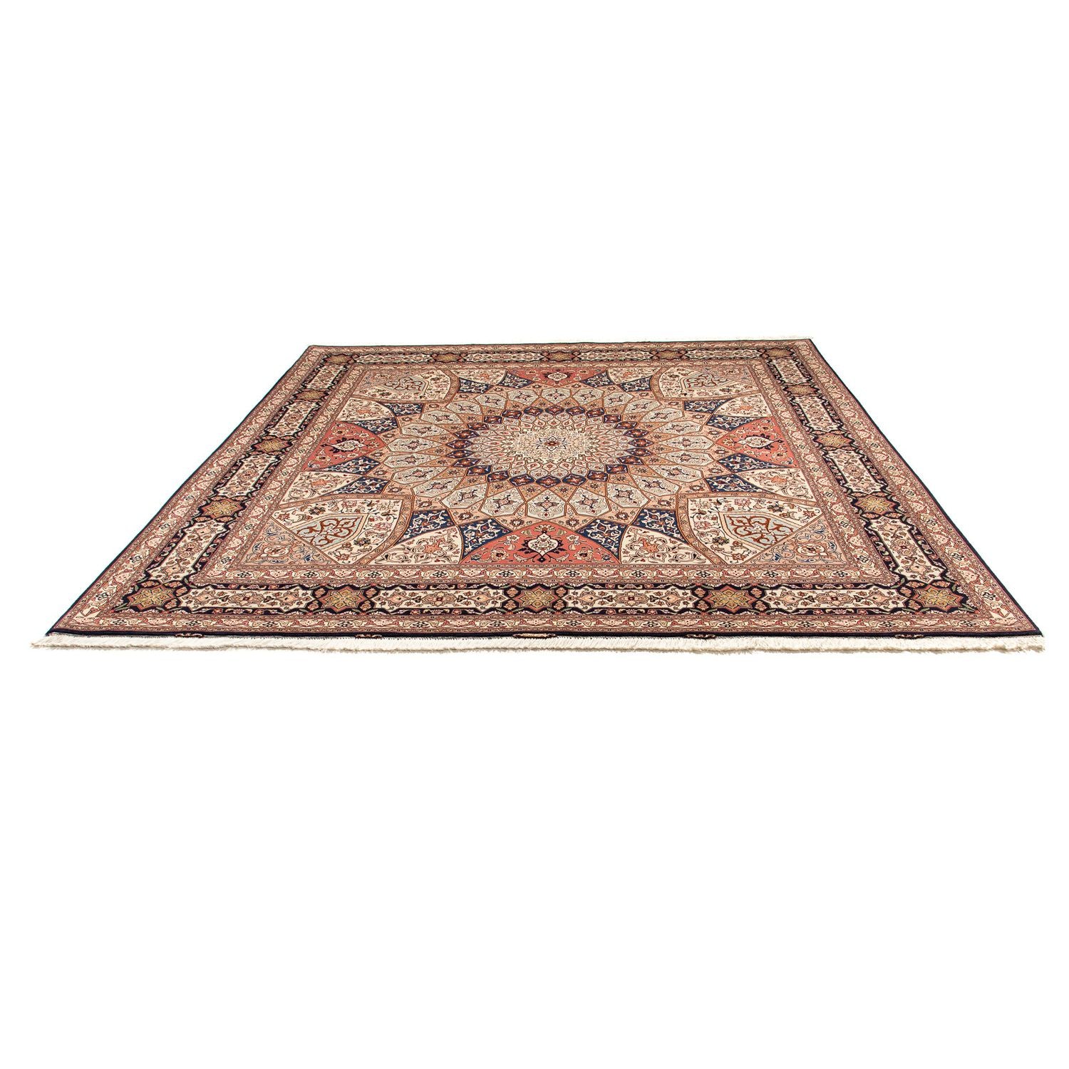 Tapis persan - Tabriz - Royal carré  - 253 x 250 cm - marron clair