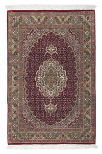 Tapis persan - Tabriz - Royal - 95 x 61 cm - rouge foncé