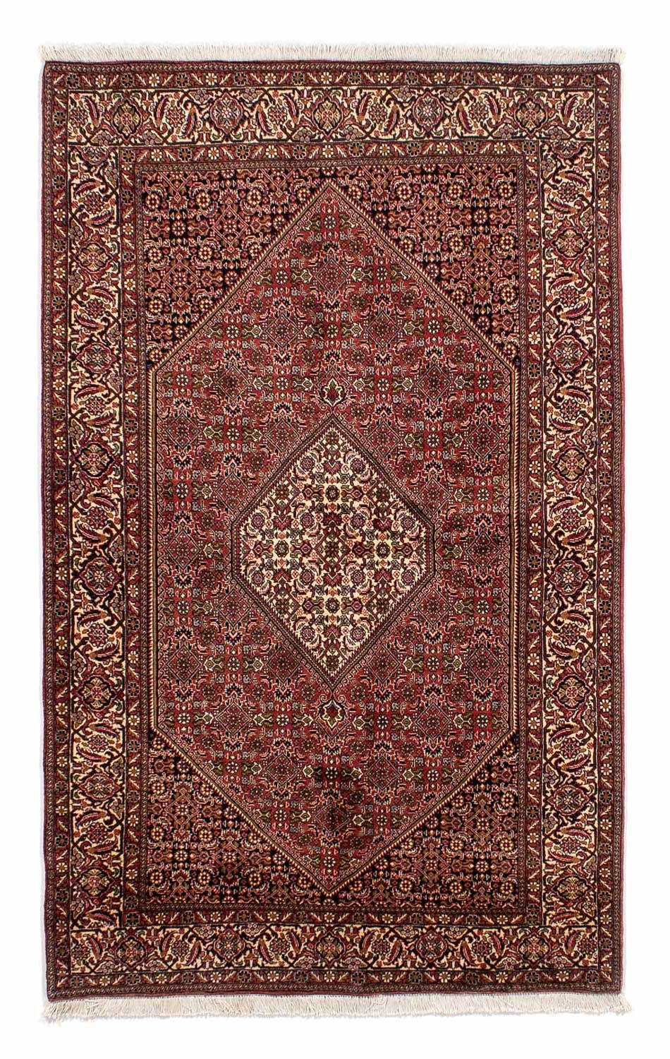 Tapis persan - Bidjar - 235 x 140 cm - rouge clair