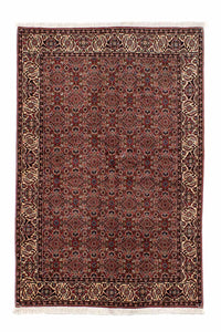 Tapis persan - Bidjar - 205 x 141 cm - rouge foncé